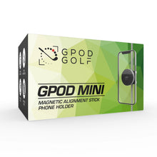 Load image into Gallery viewer, GPOD MINI Magnetic alignment stick phone holder packaging box. Clamp the magnetic mount to an alignment stick and stick your phone to it. 
