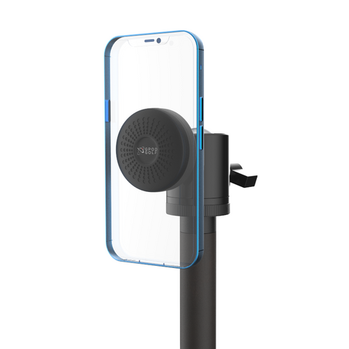 GPOD Phone Holder with Iphone mounted on the magnetic head