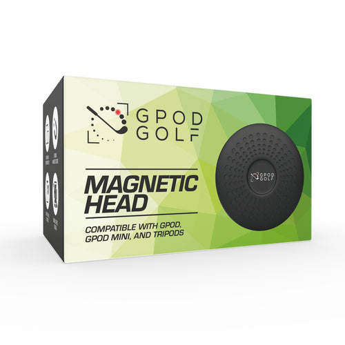 GPOD GOLF Magnetic Head packaging box. Compatible with gpod, gpod mini, and tripods. Green box. 