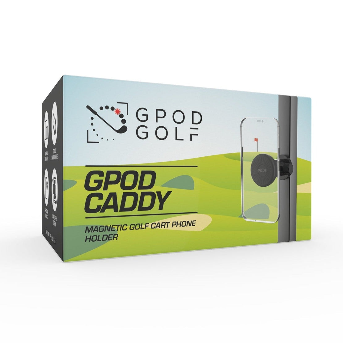 GPOD GOLF Gpod Caddy Magnetic golf cart phone holder packaging
