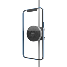 Load image into Gallery viewer, Iphone attached to the gpod mini clamped onto an alignment stick for the purpose of filming a golf swing. The phone is attached magnetically.
